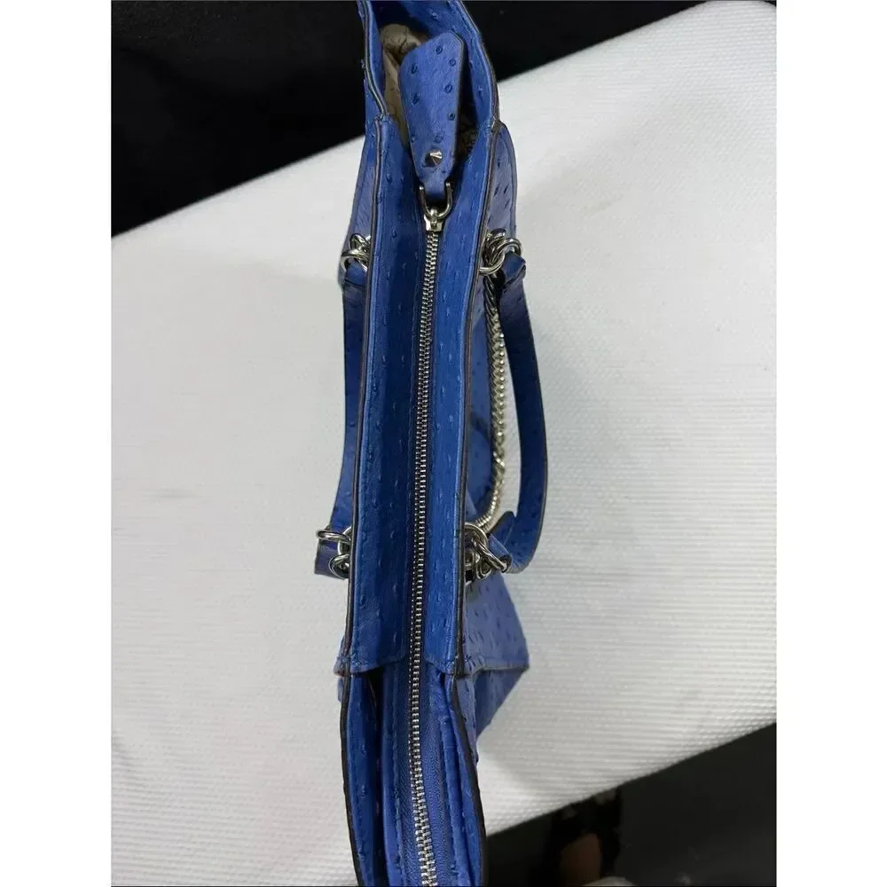 Guess Nikki Faux Ostrich Design Purse with Gold Chain ❤️